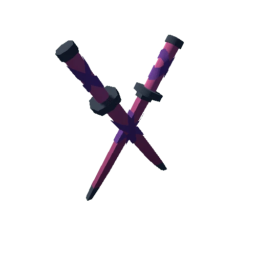 Dual Swords Purple Back